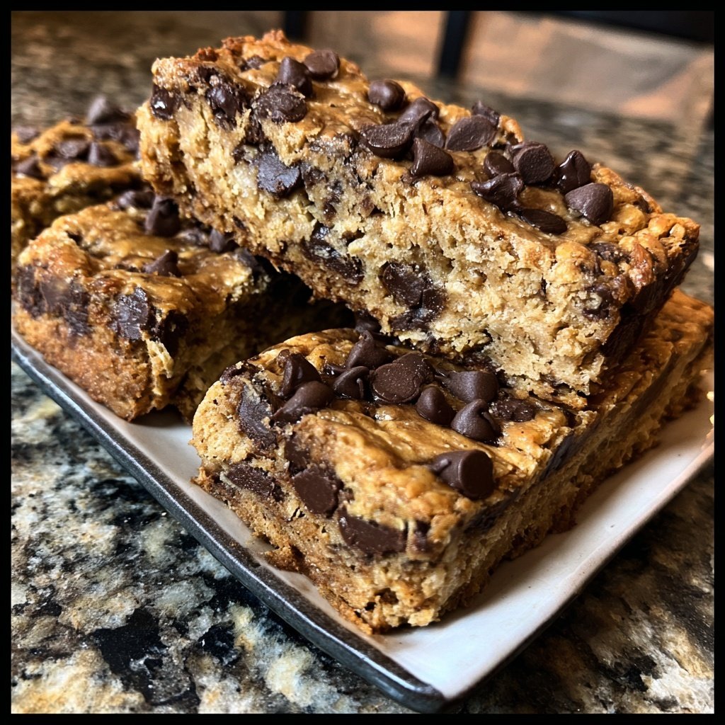 Chocolate Chip Banana Protein Bars
