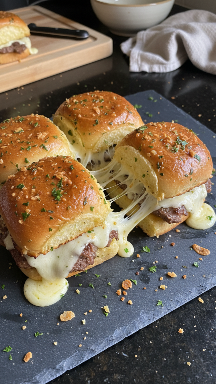 Garlic Butter Steak Sliders