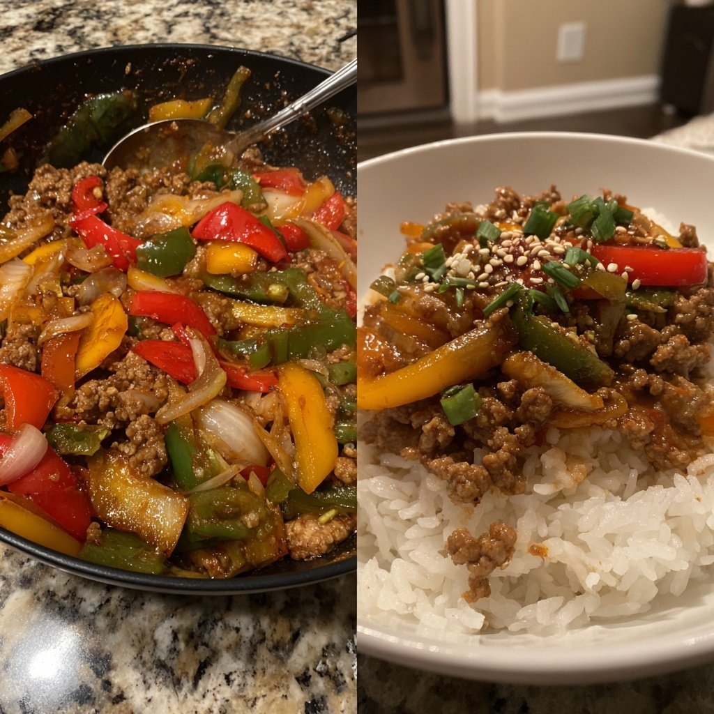 Sauteed Ground Turkey Stir-Fry