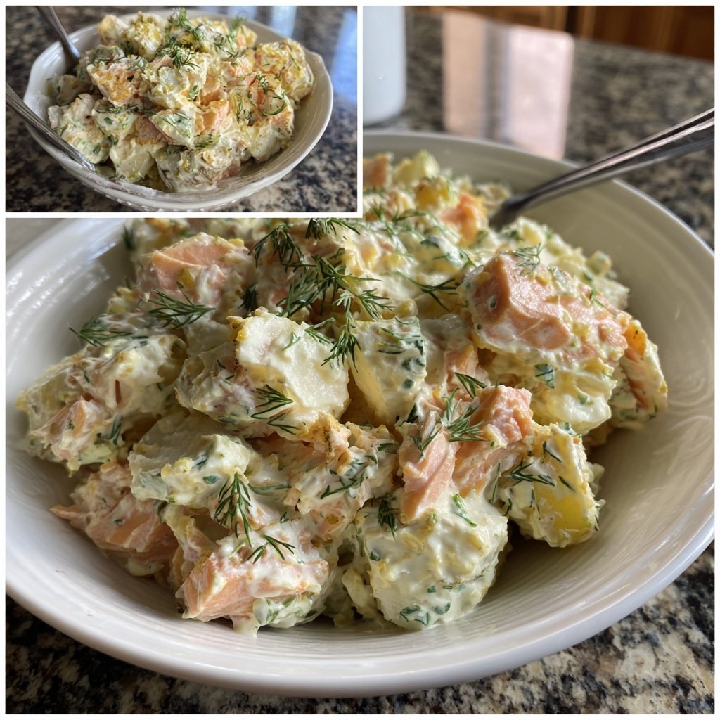 Classic Potato Salad with Salmon