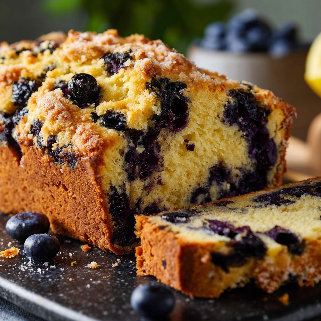 Lemon Blueberry Sourdough with Almond Flour