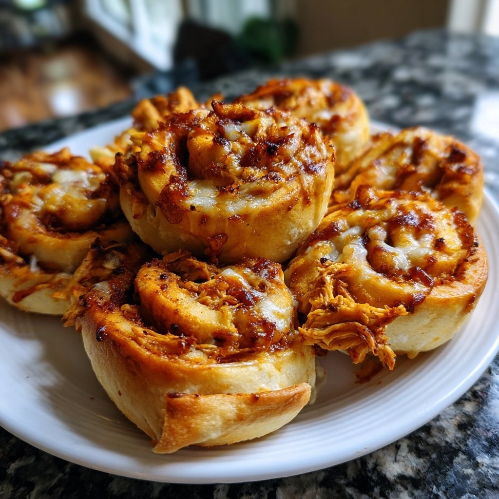 BBQ Chicken Pinwheels