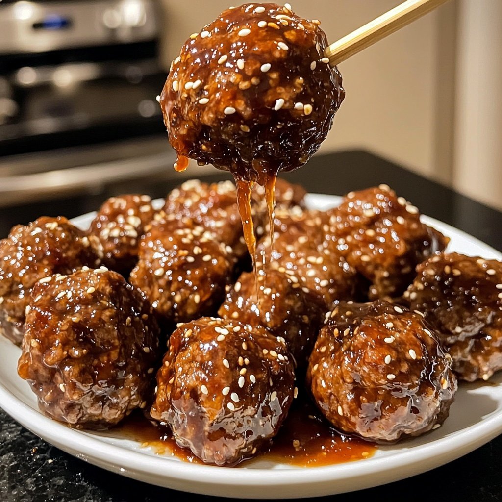 Korean BBQ Meatballs
