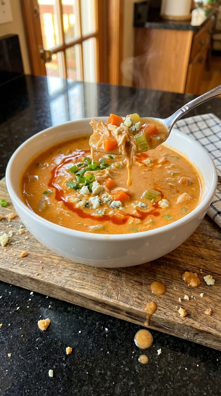 Buffalo Chicken Soup Surprise
