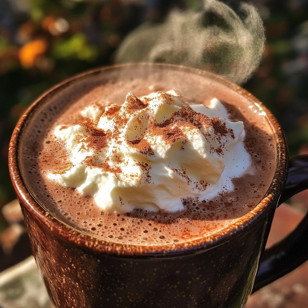 Spiced Hot Chocolate with Rum