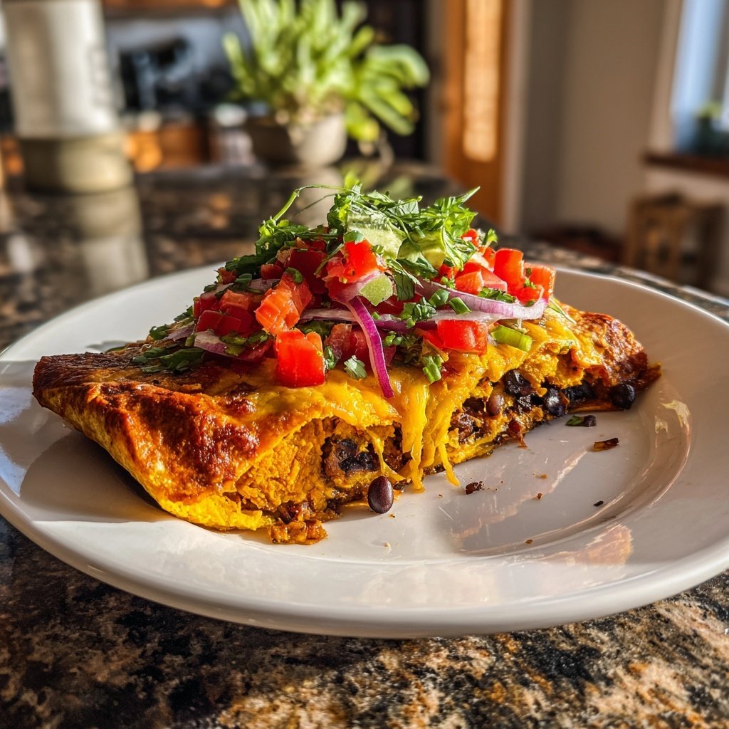 Sweet Potato Black Bean Enchiladas