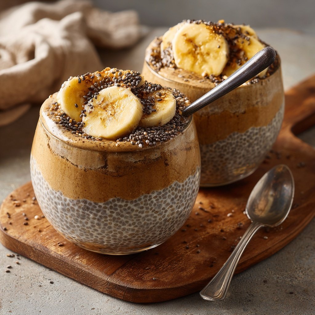 Banana Chia Pudding Cups