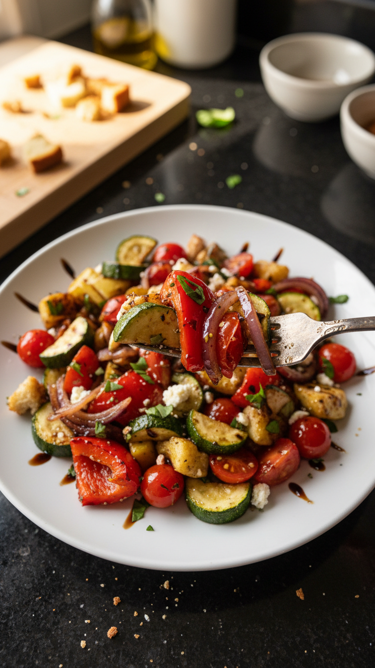 Balsamic Roasted Vegetable Salad