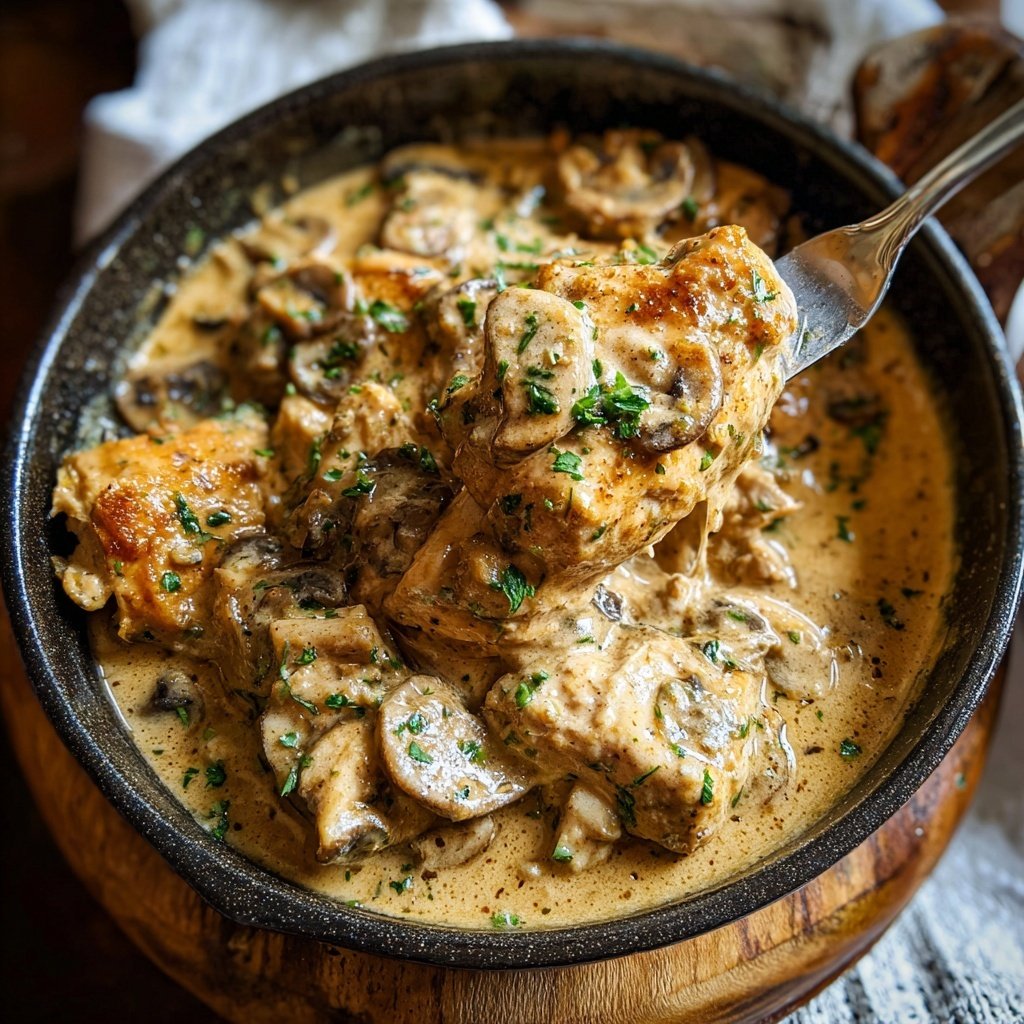 Creamy Mushroom Chicken Skillet