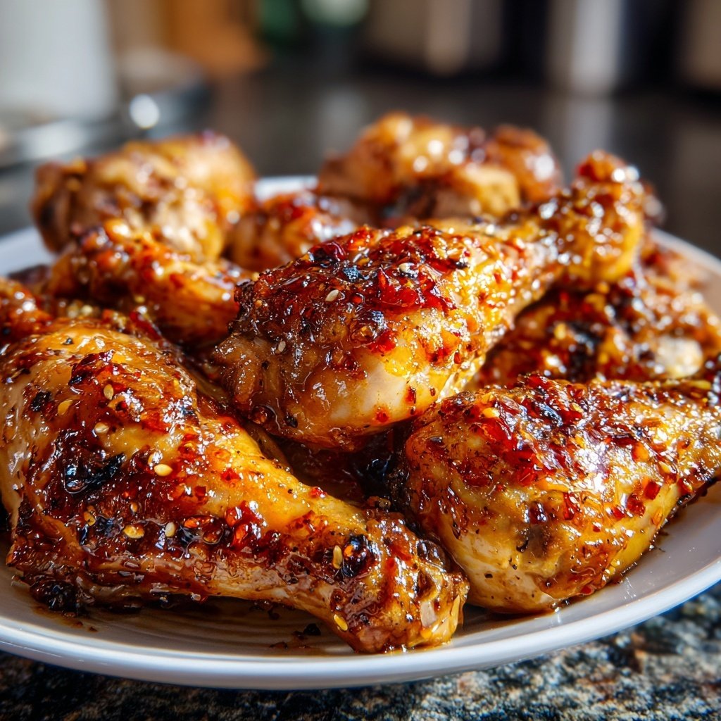 Honey Soy Chicken Drumsticks with Rice