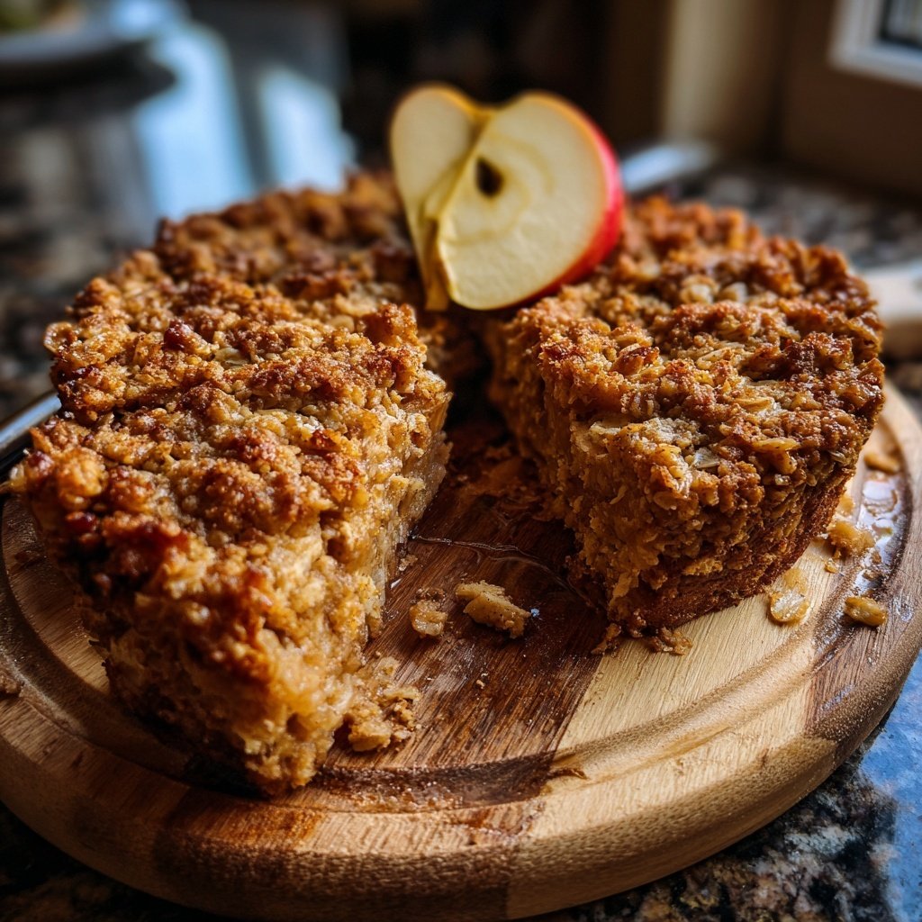 Double Apple Baked Oatmeal with Spices