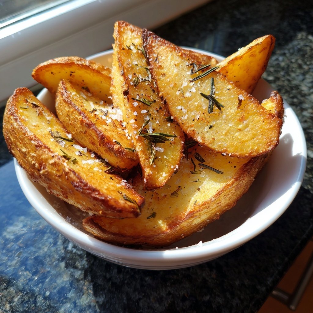 Airfried Rosemary Potato Wedges