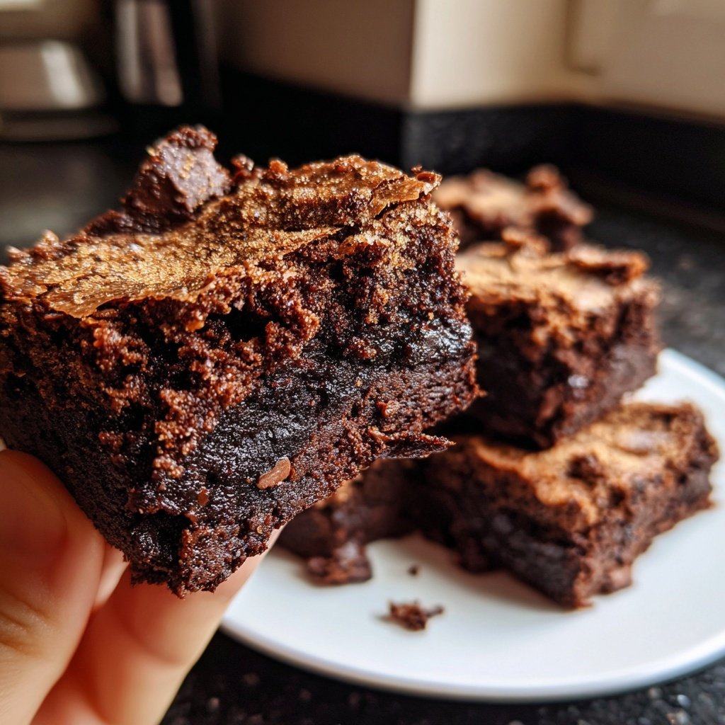 Sourdough Discard Brownies with Cinnamon Sugar