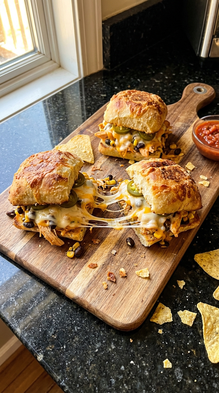 Loaded Nacho Chicken Sliders