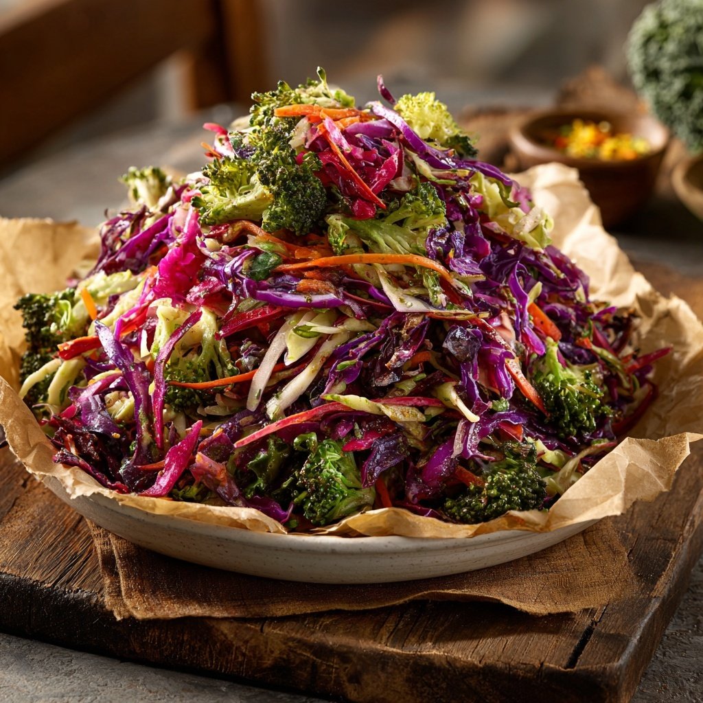 Cabbage Kale Collards Broccoli Slaw