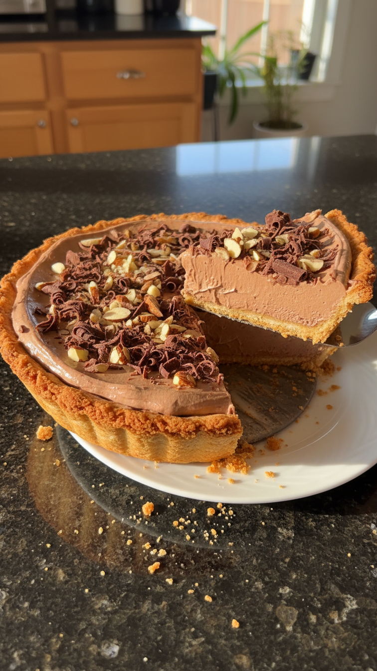 Chocolate Almond Silk Pie