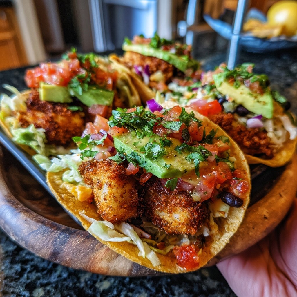Air Fryer Fish Taco Bowls