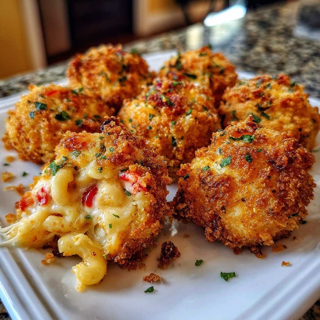Lobster Mac Cheese Bites Golden