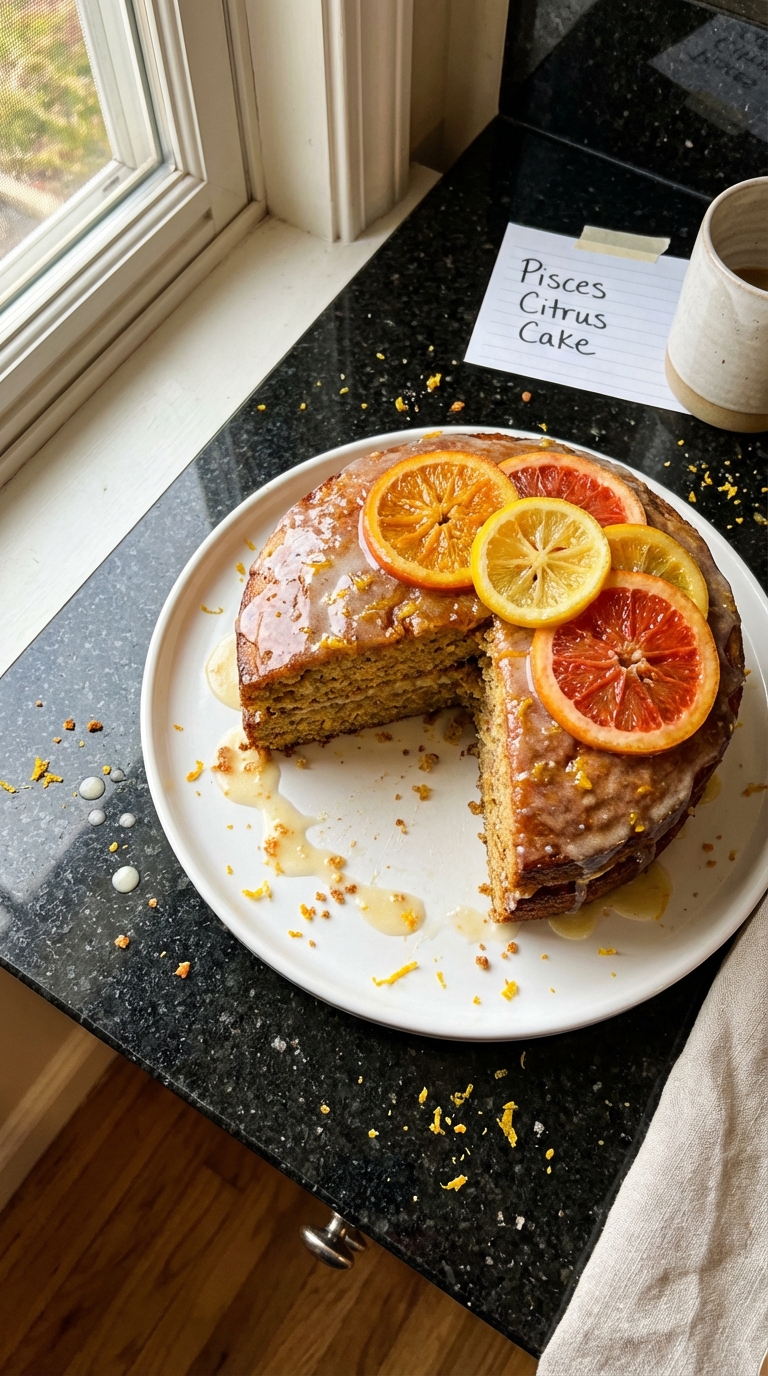 Pisces Citrus Infused Cake