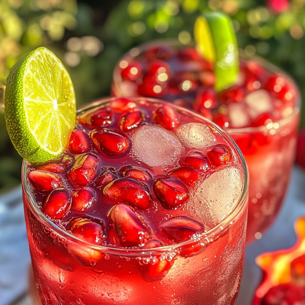 Pomegranate Vodka Gimlet Recipe
