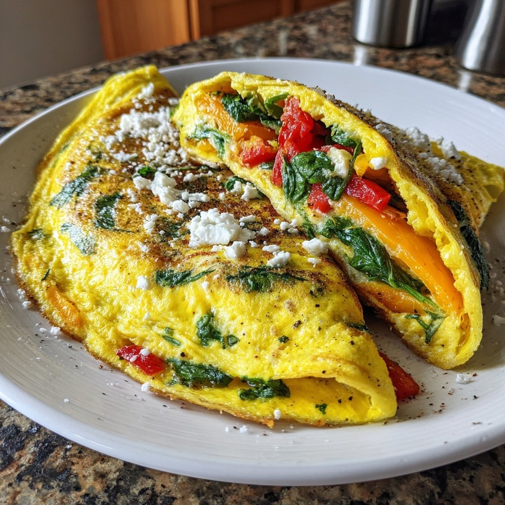 Egg White Veggie Omelet
