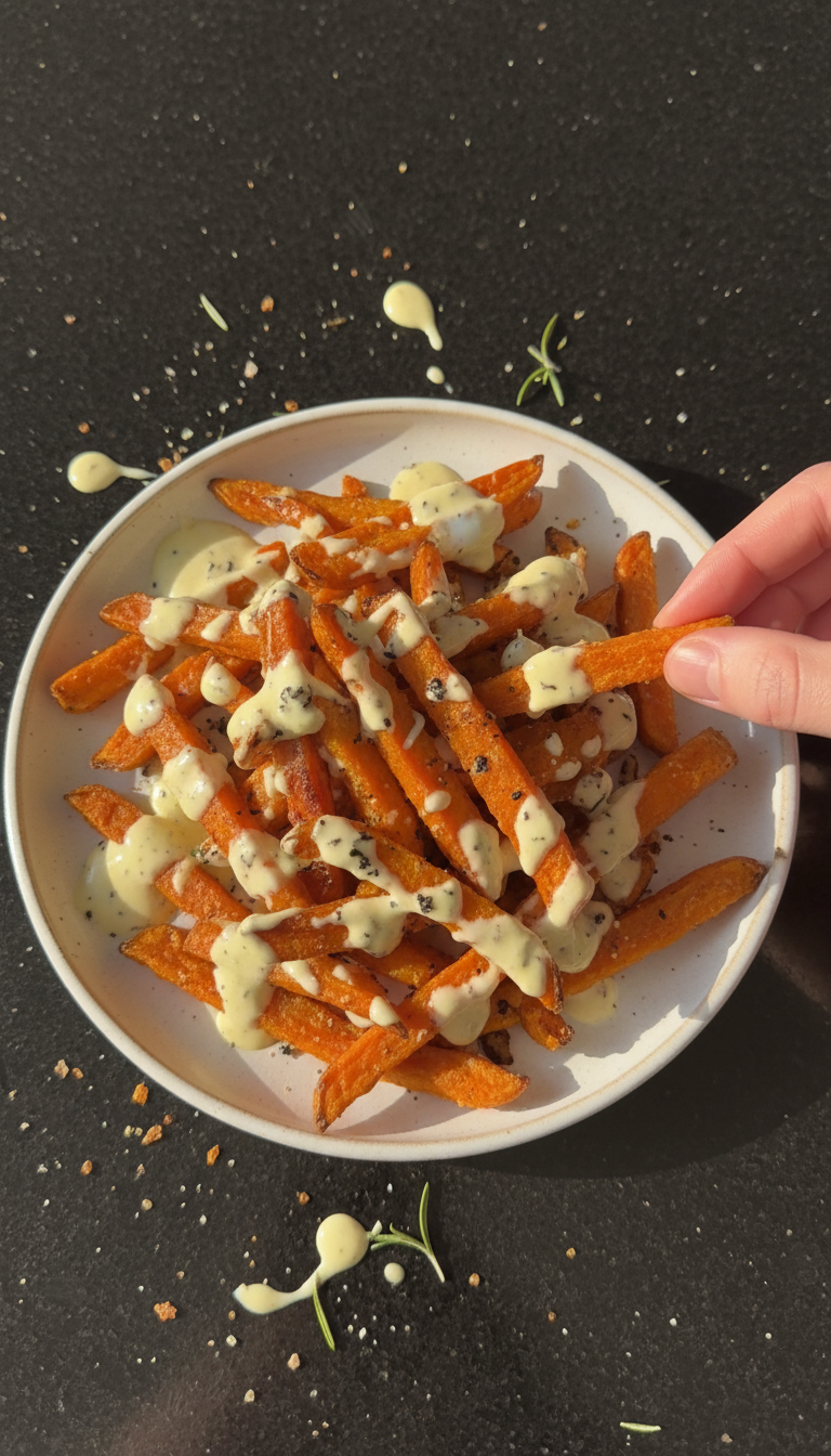 Truffle Aioli Sweet Potato Fries