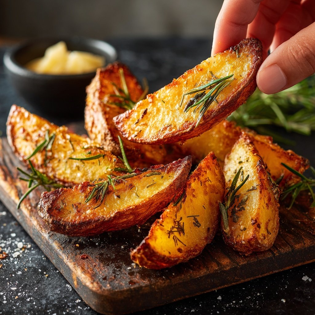 Crispy Herbed Potato Wedges