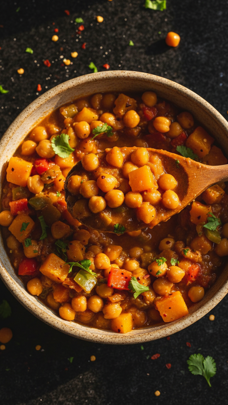 Hearty Pumpkin Chickpea Chili