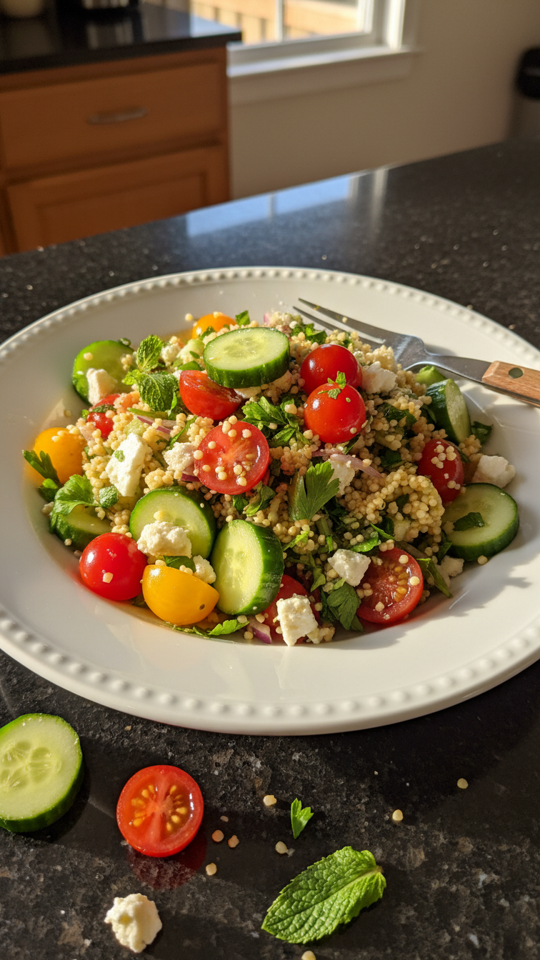 Cold Mediterranean Couscous Salad