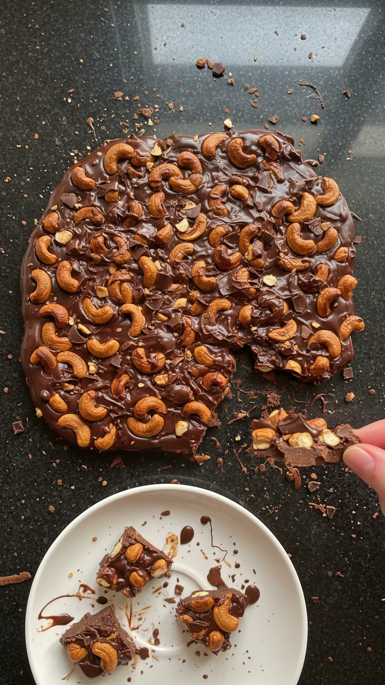 Decadent Chocolate Cashew Bark