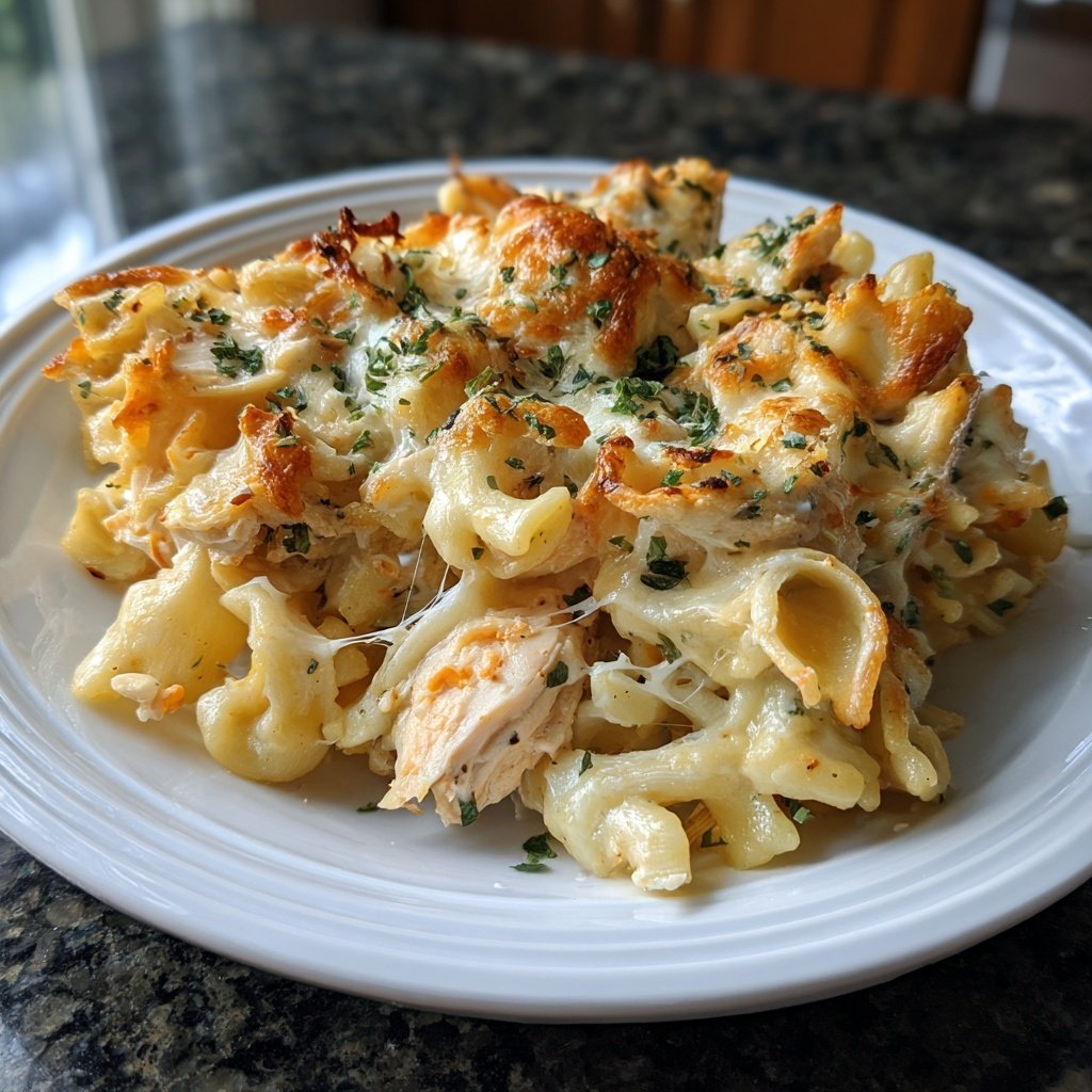 Cajun Cream Cheese Chicken Pasta Bake