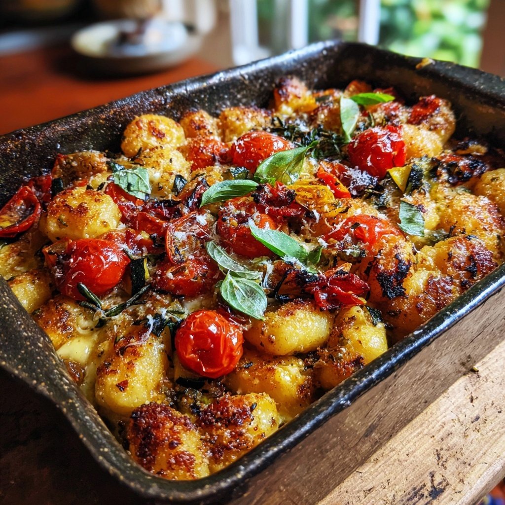 Roasted Vegetable Baked Gnocchi