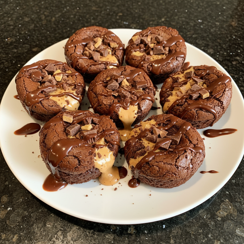 Cupcake-Sized Reese's Brownie Bites