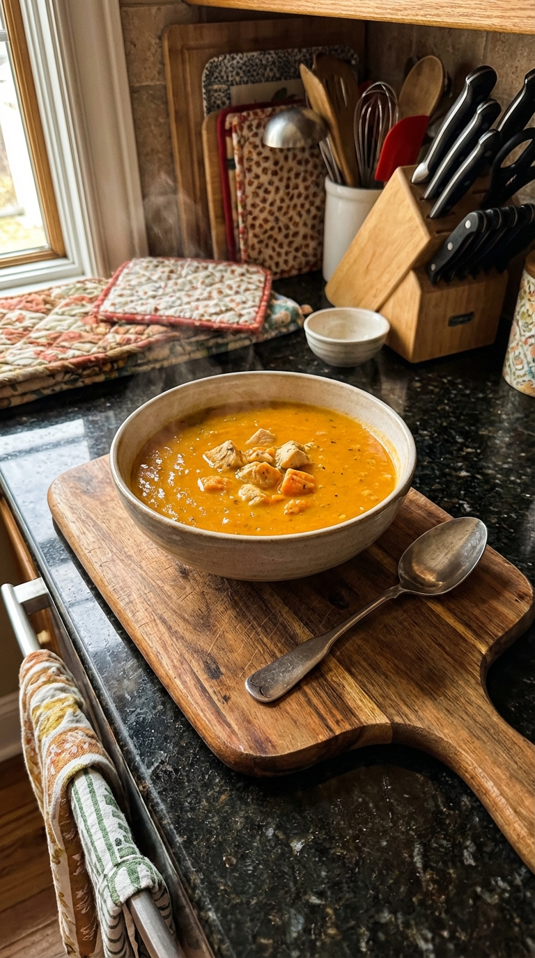 Sweet Potato Soup with Chicken