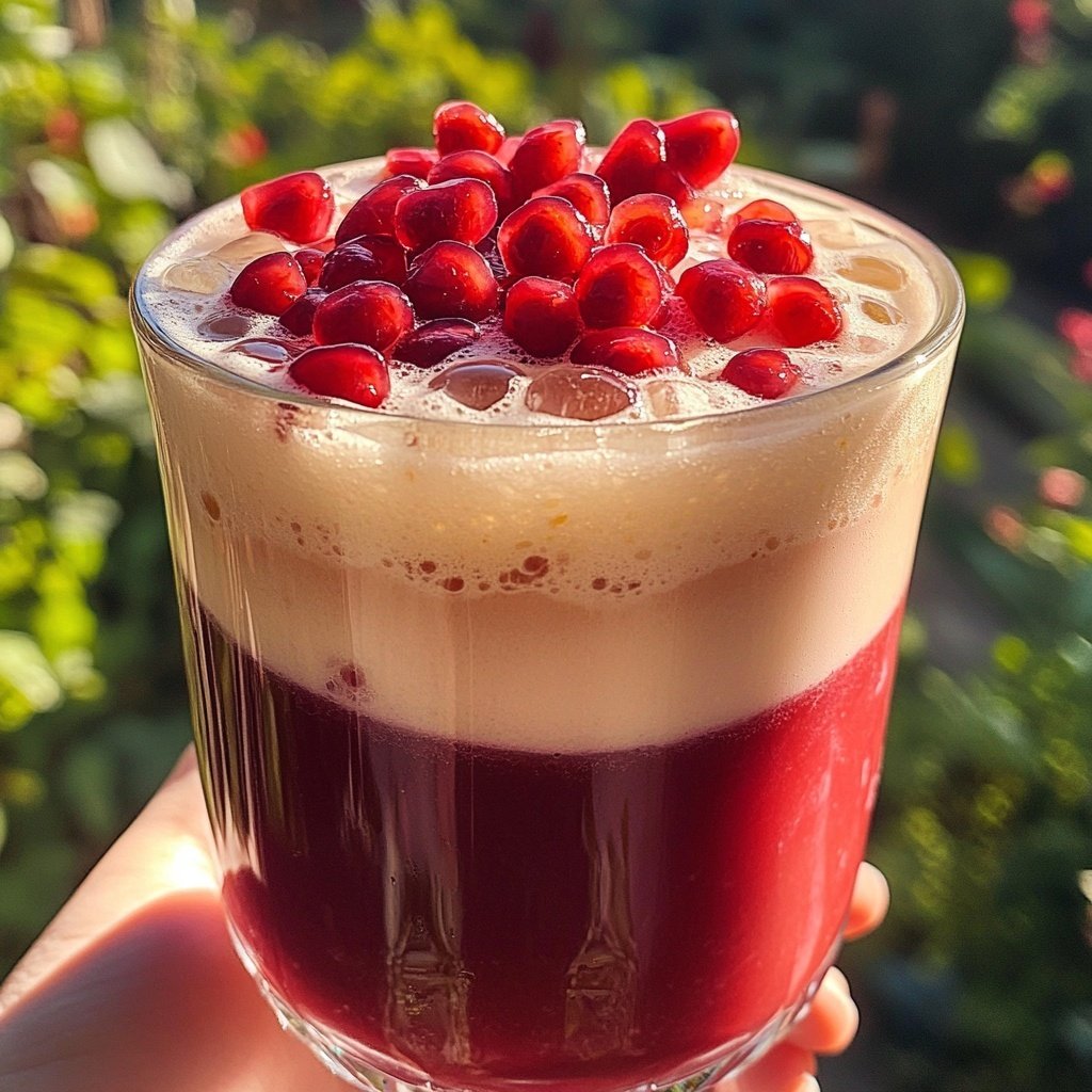 Pomegranate Vodka Sour